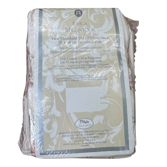 Royal Accents Irreg Floral Full Sheet Set 200 TC 50% Cot/Poly Jessica McClintock - Picture 7 of 7